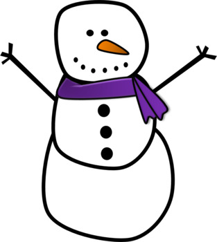 Free Winter Snowman Clipart By Primary Pep Teachers Pay Teachers