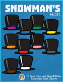 Free Snowman's Hats Cliparts!!!