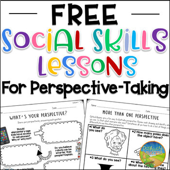 Preview of Perspective-Taking Social Skills Lessons - Printable and Digital Activities