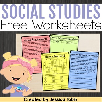 Preview of Free Social Studies Worksheets and Social Studies Reading Passages