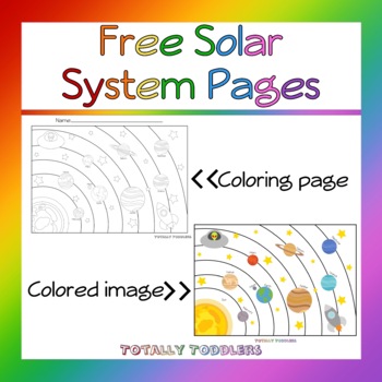 Preview of Free | Solar System Pages