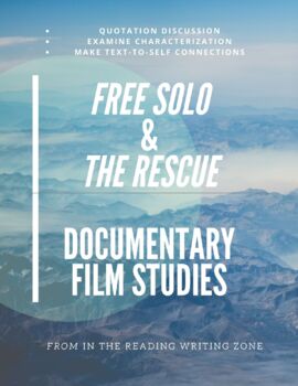 Preview of Free Solo & The Rescue: Film Guides - Films About Courage, Skill & Character