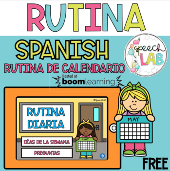 Preview of Free Spanish Calendar Routine / Rutina de Calendario