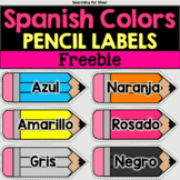 {FREE} Spanish Colors Pencil Labels