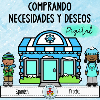Preview of Free Spanish Comprando necesidades y deseos
