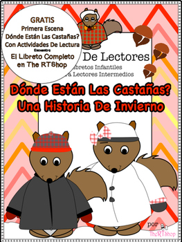 Preview of Free Spanish Reader's Theater Script  Squirrels In Winter, Winter Theme