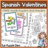 Free Spanish Valentine's Day Puzzles and Activities
