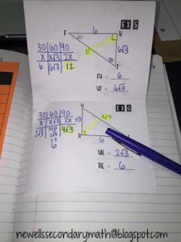 Free Special Right Triangles 30 60 90 Foldable By Mrs Newells Math