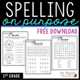 Free Spelling Word Work Activities - Word Search, Crack th