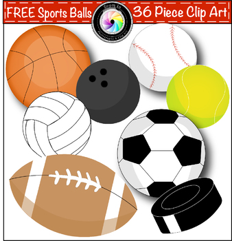 Preview of Free Sports Balls Clip Art