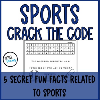 Preview of Free Sports Crack the Code Cryptogram Summer End of Year Activities