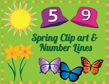 Preview of Free Spring Clip art and Number Lines