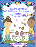 Free Downloads Spring Math Task Cards! Addition Subtractio