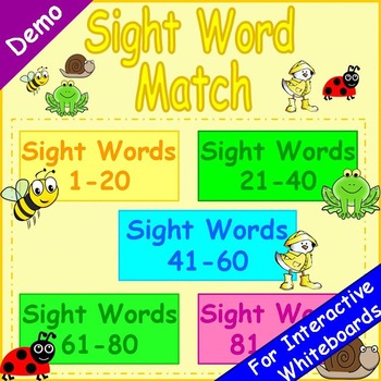Preview of Free Sight Words Match Game