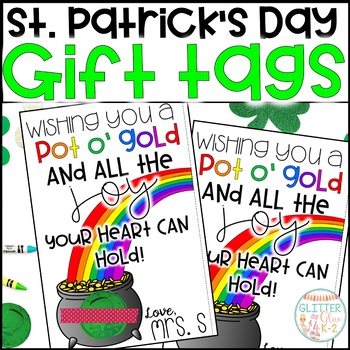 Preview of St. Patrick's Day Gift Tags - Free