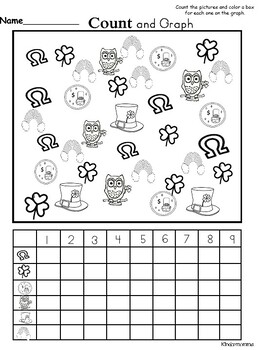 Free St Patrick s Day Graphing Activity by KinderMomma Learning