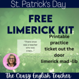 Free St Patrick's Day Limerick Poetry Kit