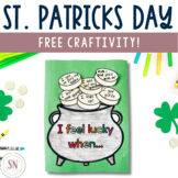 Free St. Patrick's Day Pot of Gold Craftivity | I Am Lucky