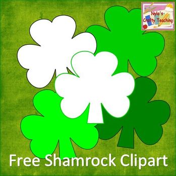 Preview of Free St. Patrick's Day Shamrock Clipart Set