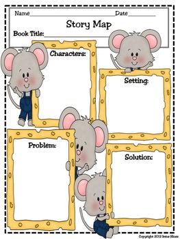 Free Story Map Printable : Setting, Characters, Problem, Solution