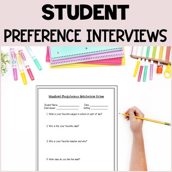 Preview of Free Student Preference and Reinforcer Interview Survey Form
