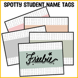 Free Printable Students Name Labels, Student Name Plates, 