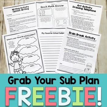 Free Sub Lesson: A FUN Game Handout and lesson plan!