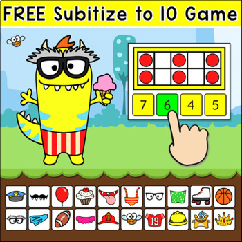 Preview of Free Subitizing Game using Ten Frames for In-Class and Distance Learning