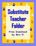 Free Substitute Teacher Folder - Organization Files