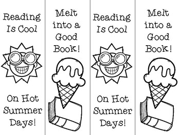 free summer bookmarks by atbot the book bug teachers pay