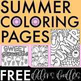 Free Summer Coloring Pages | End of Year Fun