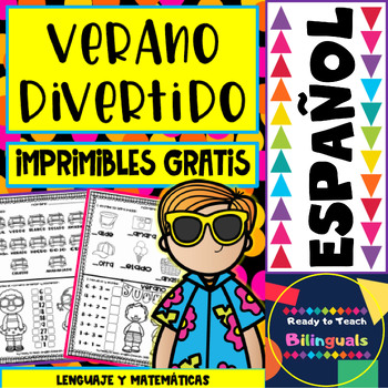 Preview of Free Summer Fun in Spanish - Verano Divertido - Imprimibles Gratis