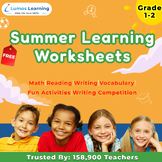 Free Summer Learning Printable Worksheets for Grades 1 to 2