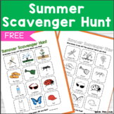 Free Summer Scavenger Hunt - Summer Vocabulary - Speech Th
