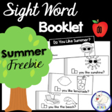 Free Summer Sight Word Interactive Reader: do