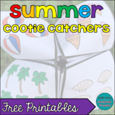 Free Summer Themed Cootie Catchers | End of Year Fortune T