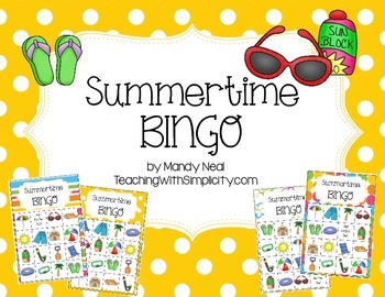 Free Summertime Bingo by Mandy Neal - Teaching With Simplicity | TpT