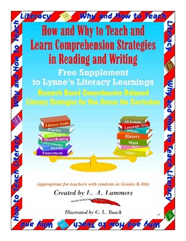 Preview of Free Comprehension Strategies Supplement for K-8th Teachers