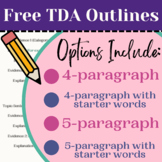 Free TDA Writing Outlines