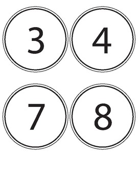 Free Table Number Printables by Paige Young | TPT