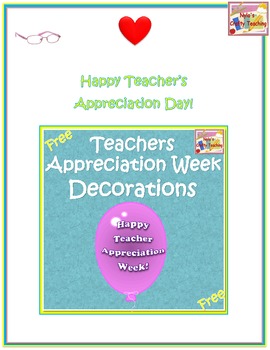 Teachers Appreciation Week Free by Nyla's Crafty Teaching | TpT