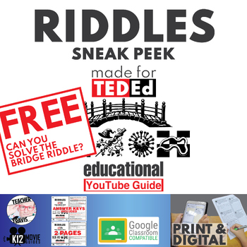 Preview of Free | TedEd Riddles | Can you solve the bridge riddle? | YouTube Video Guide