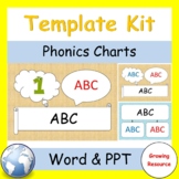 Free! Template Kit: Phonics Charts in Word & PPT