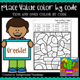 Free Tens and Ones Place Value Color by Code
