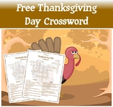 Free Thanksgiving Day Crossword