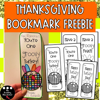 Preview of Free Thanksgiving Disco Bookmarks