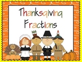 Free Thanksgiving Fractions Task Cards