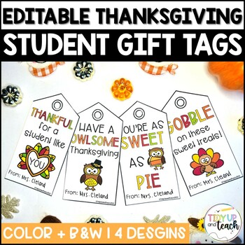 Preview of Free Thanksgiving Gift Tags