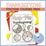 Free Thanksgiving Math Coloring Page: Thanksgiving Fractio