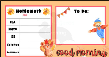 Preview of Free Thanksgiving Slides!